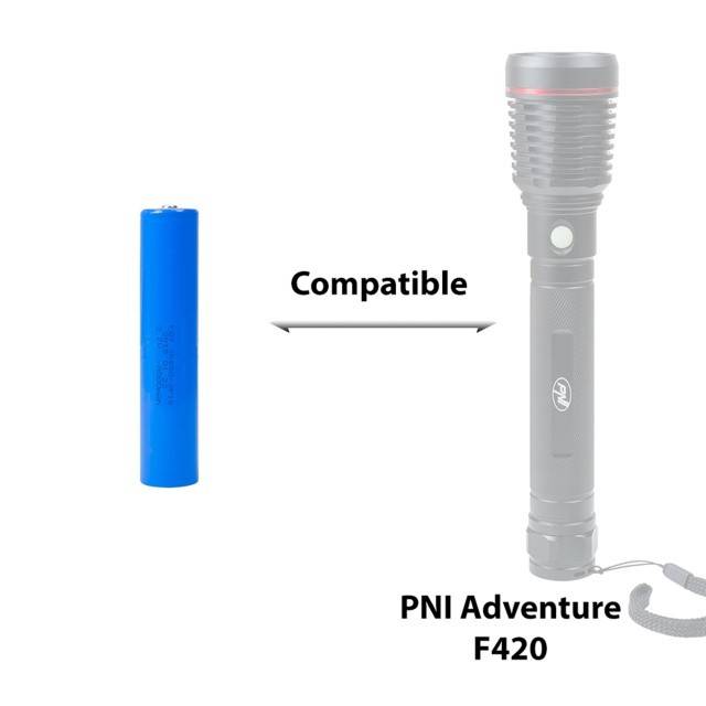 Acumulator 26650 PNI 420 3.7V 8000mAh pentru lanterne PNI Adventure F420