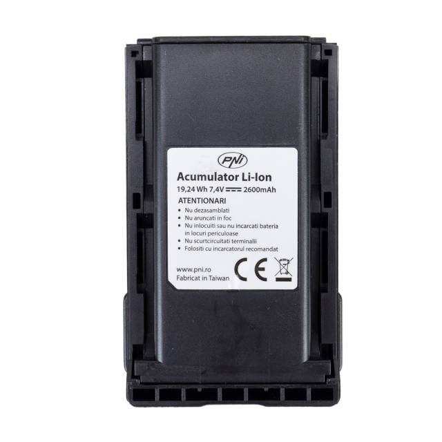Acumulator PNI PB-HP72, Li-Ion, 2600mAh, pentru statia radio CB PNI Escort HP 72