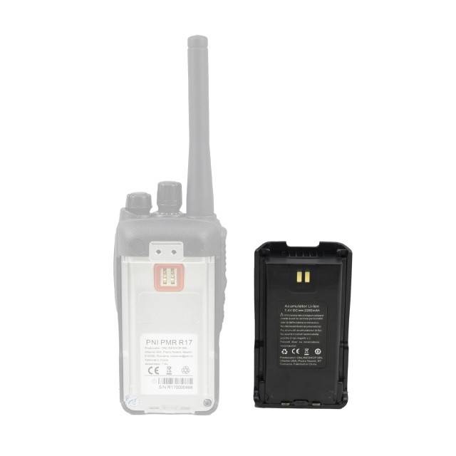 Acumulator PNI PB-R17 pentru statie radio portabila PNI PMR R17, Li-Ion, 2200mAh, 7,4V
