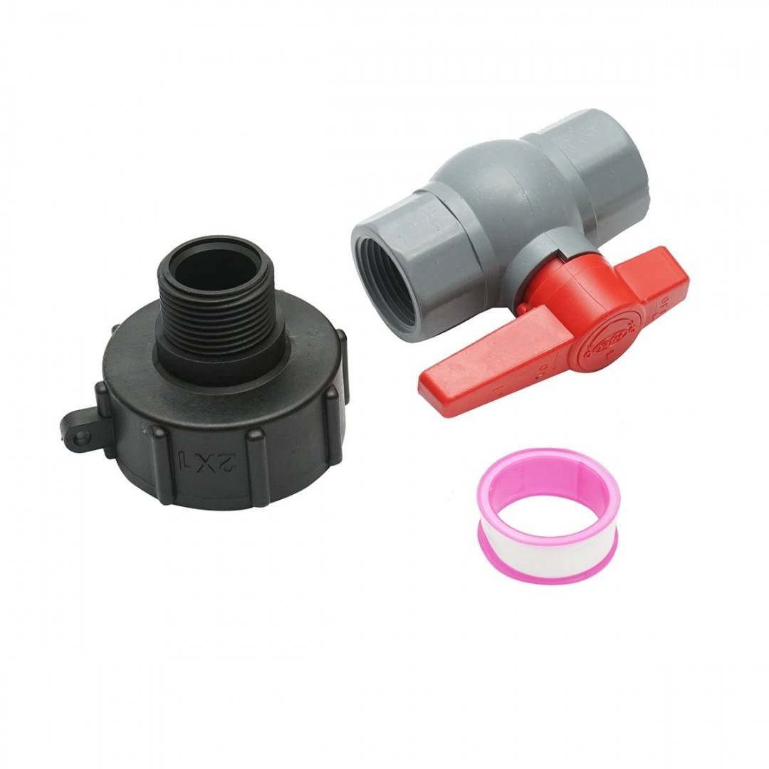Adaptor cu robinet 1 tol IBC
