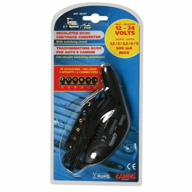 Adaptor tensiune 12/24V 500mah - LAMPA