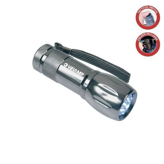ADVENTURE: Lanterna din aluminiu cu 9 LED-uri si mapa