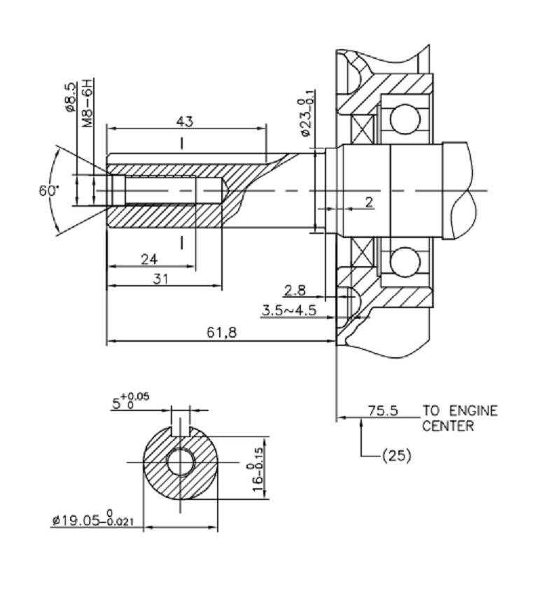 Ambielaj compatibil Loncin G200F, HX200