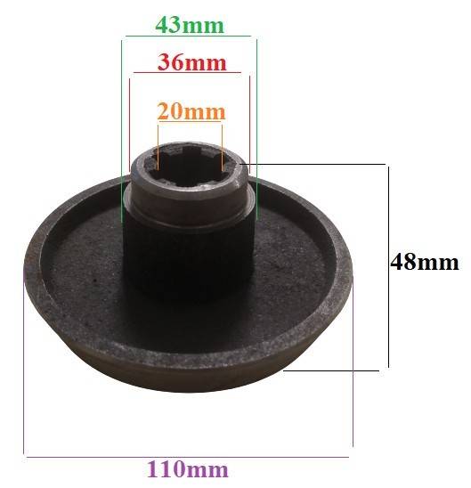 Ambreiaj conic inferior pentru motosapa / motocultor Szentkiraly DK 551