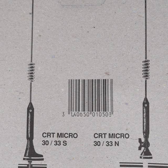 Antena CB CRT MICRO 30/33N 2BR, 26-28MHz, lungime 380 mm