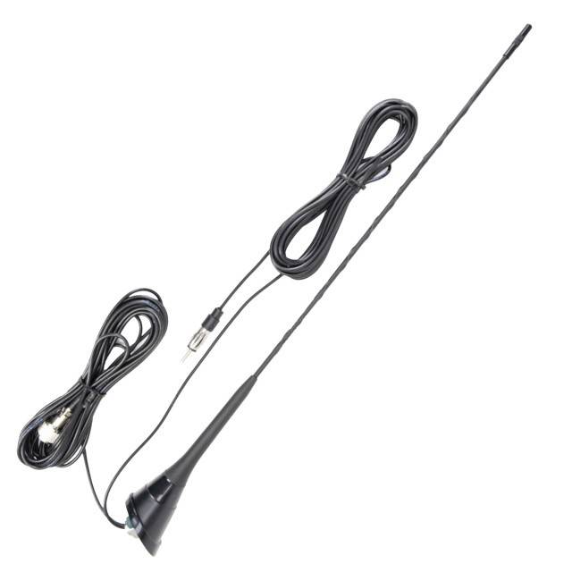 Antena CB PNI Duplex 2000 CB-FM, 26-28MHz (CB), 87-108MHz (FM), cablu CB si cablu FM 5 metri, fibra de sticla, lungime 490 mm