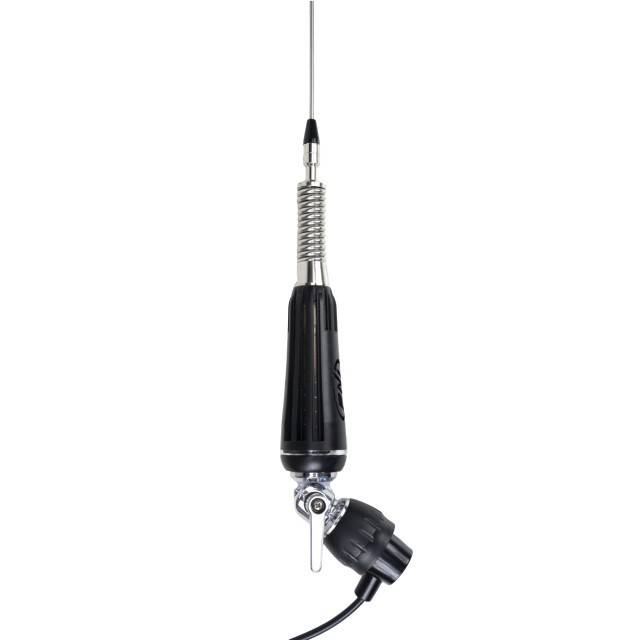 Antena CB PNI LED 1000 rabatabila, 80 cm lungime, cu cablu si montura fixa tip fluture, 26-30 MHz, 300 Watt, ilumineaza in timpul emisiei