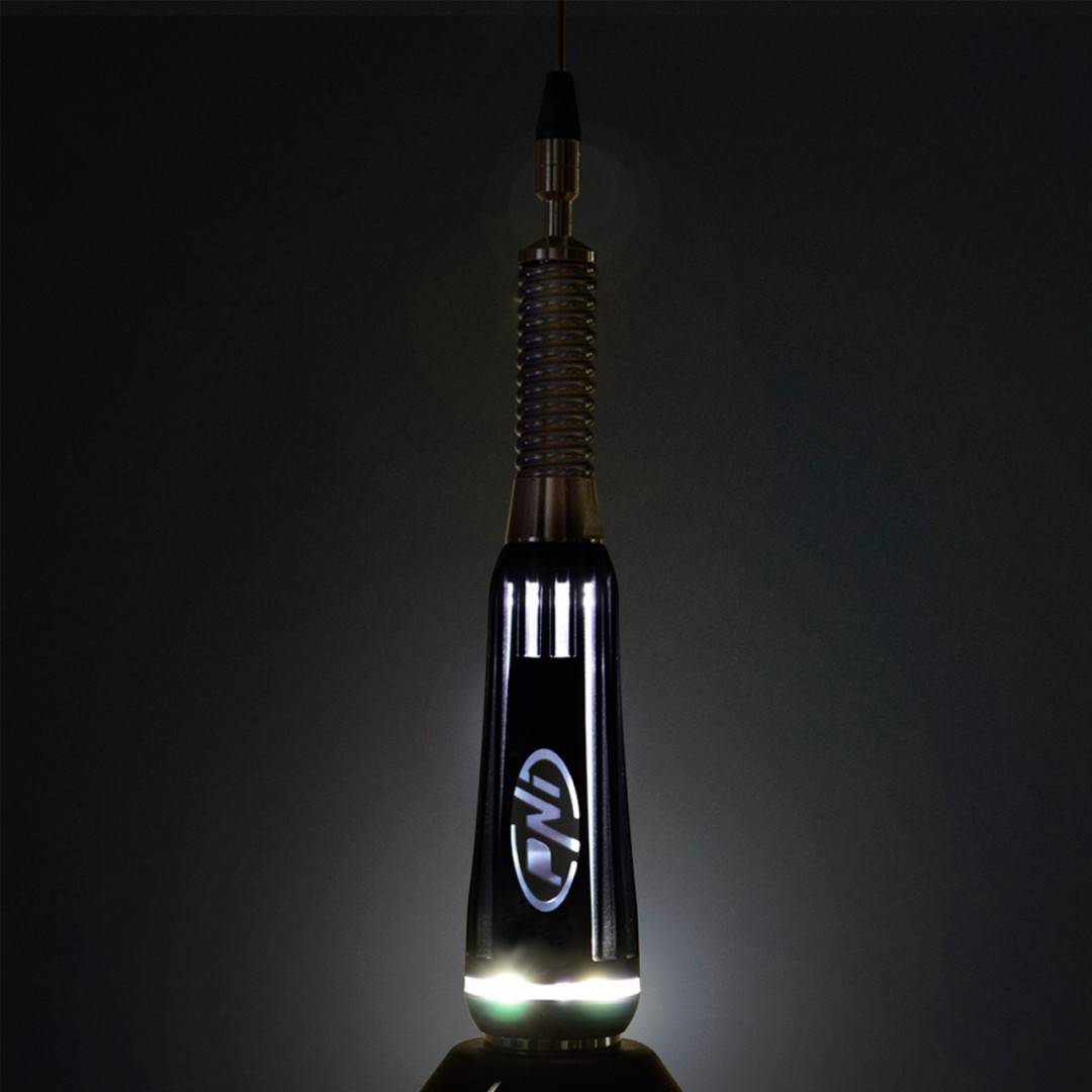 Antena CB PNI LED 2000, 90 cm, magnet 145mm si reflectometru PNI SWR-300 pentru masurare SWR, negru