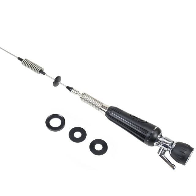 Antena CB PNI LED 850 rabatabila, 85 cm, 26-28 MHz, 300 Watt, ilumineaza in timpul emisiei, tip filet PL, fara accesorii