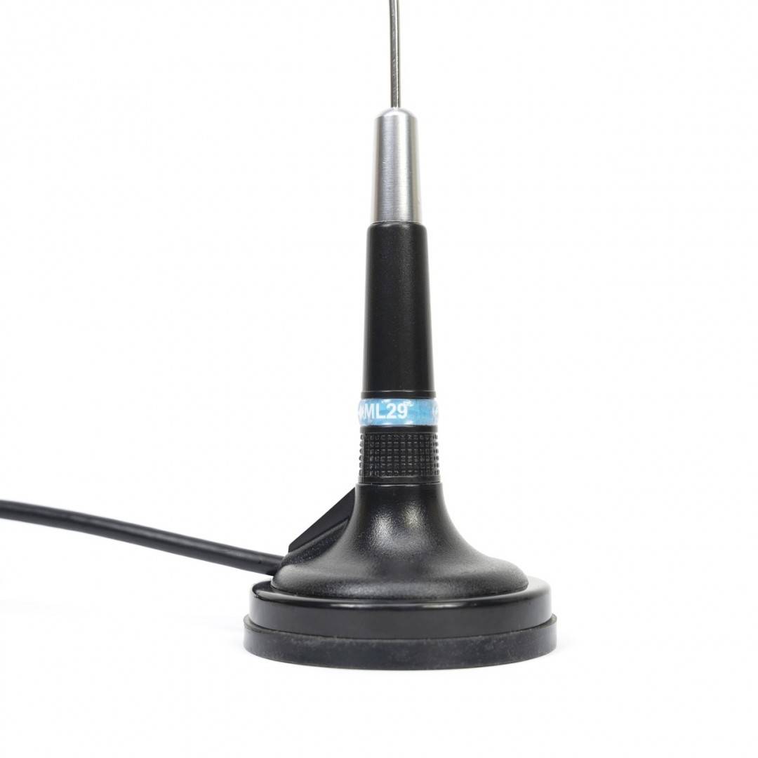 Antena CB PNI ML29, 34 cm, magnet 70mm si reflectometru PNI SWR-300 pentru masurare SWR, negru