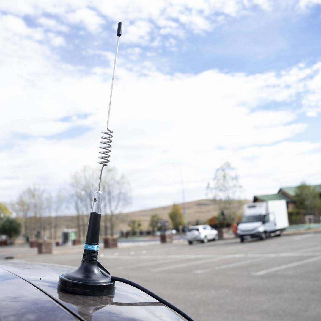Antena CB PNI ML29, 34 cm, magnet 70mm si reflectometru PNI SWR-300 pentru masurare SWR, negru