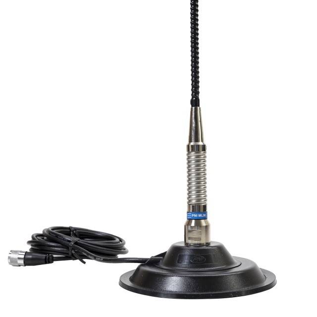 Antena CB PNI ML90 26-30MHz, 75cm, 150W, cu baza magnetica 145cm inclusa