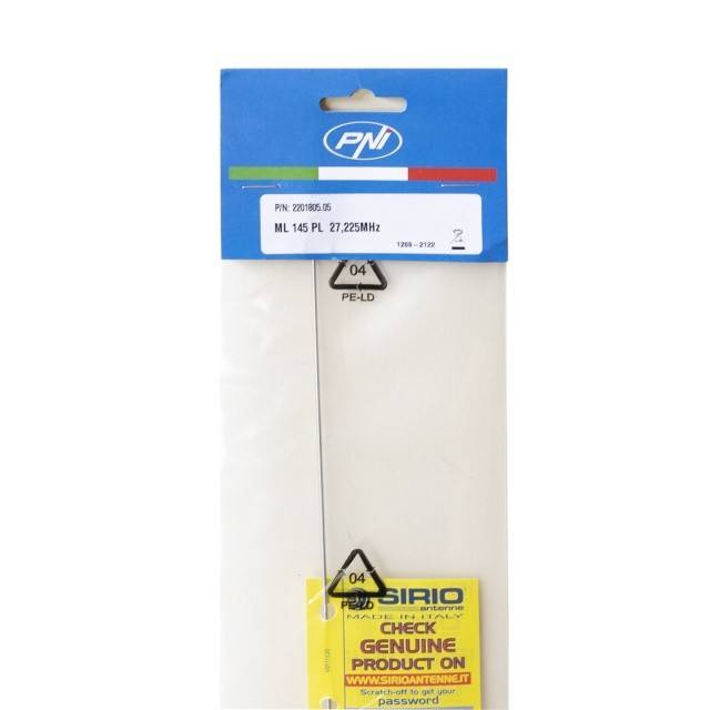 Antena CB Sirio ML145 cu filet PL, lungime 145 cm, 27 - 28.5 MHz, 900W, fara cablu