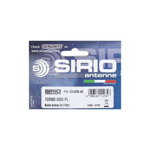 Antena CB Sirio Turbo 5000 PL rabatabila, 196.5cm fara cablu