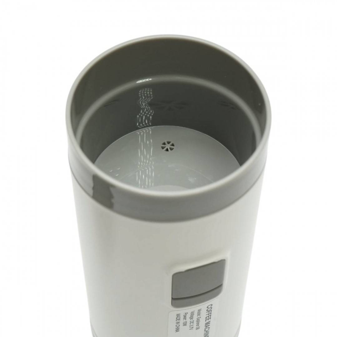 Aparat de cafea portabil cu acumulator 1800mAh, 12V, 10W, presiune 15 bar, rezervor apa 110ml, cafea macinata, capsule Nespresso