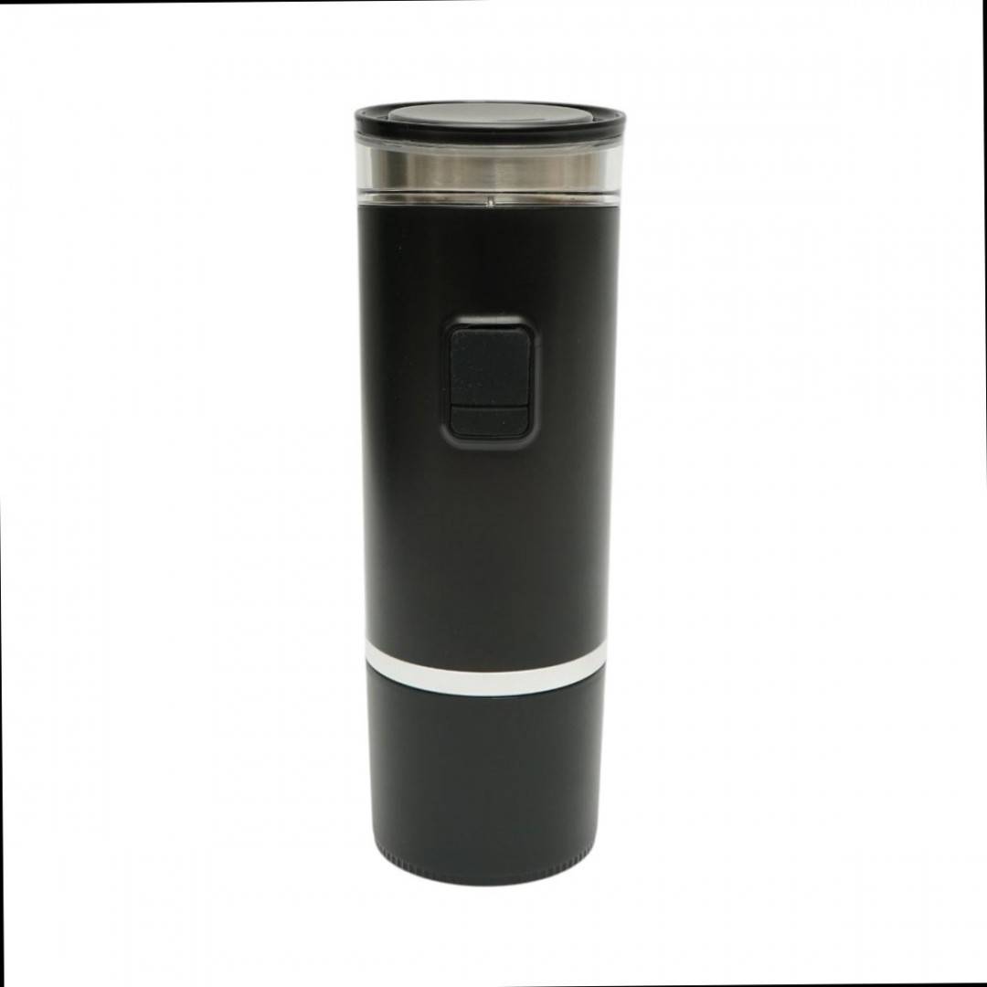 Aparat de cafea portabil cu acumulator 9000mAh, 12V, 140W, incalzire apa, presiune 15 bar, rezervor apa 90ml, cafea macinata, capsule Nespresso