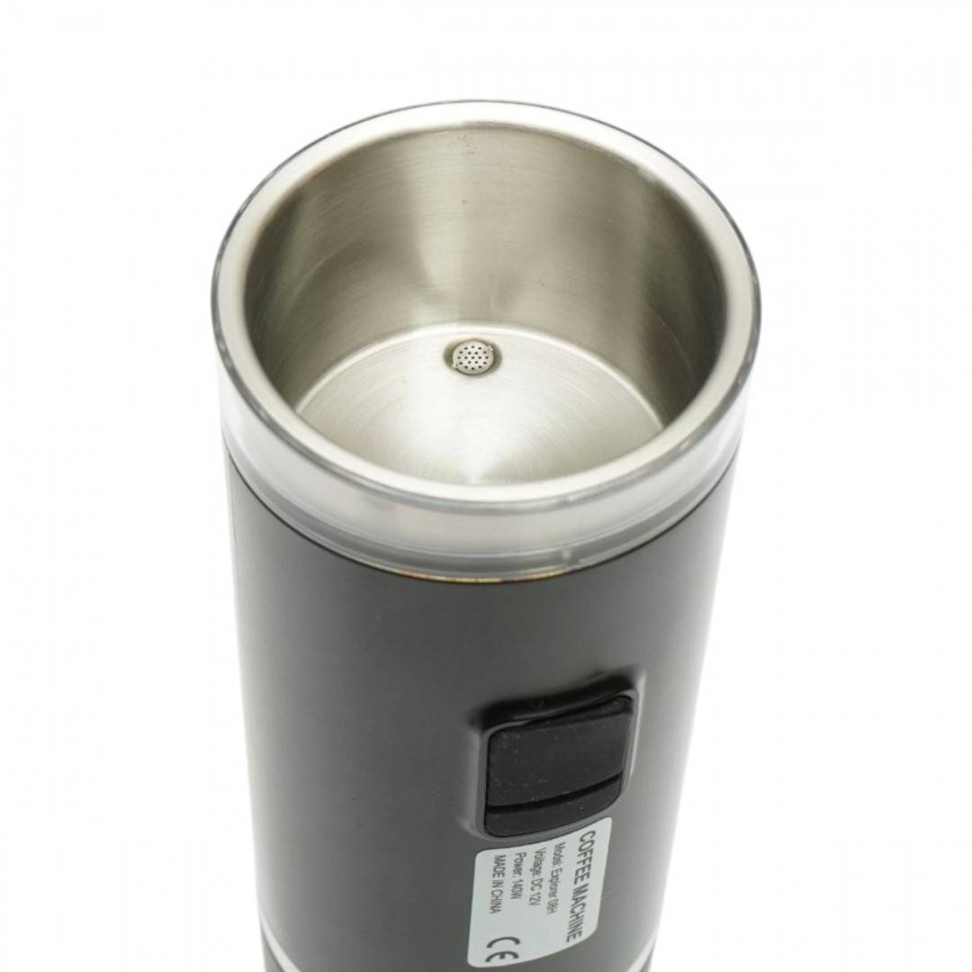 Aparat de cafea portabil cu acumulator 9000mAh, 12V, 140W, incalzire apa, presiune 15 bar, rezervor apa 90ml, cafea macinata, capsule Nespresso