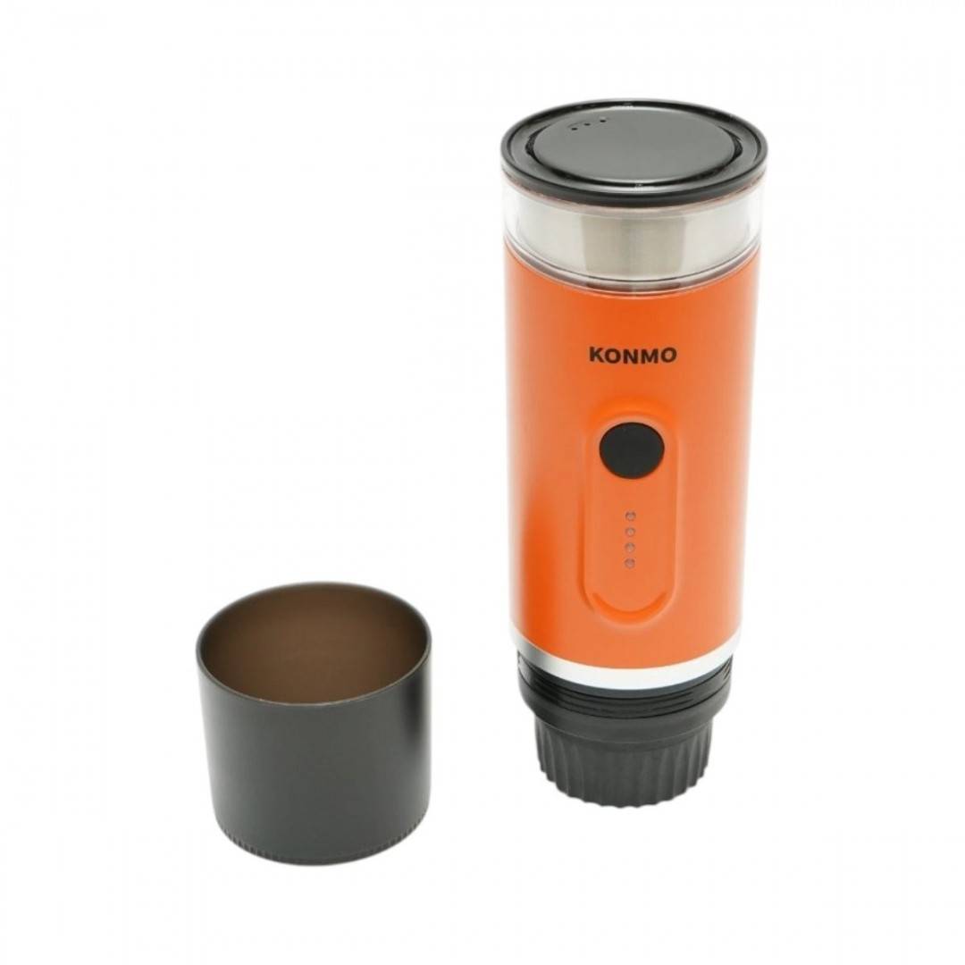 Aparat de cafea portabil cu acumulator 9000mAh, 12V, 140W, incalzire apa, presiune 15 bar, rezervor apa 90ml, cafea macinata, capsule Nespresso