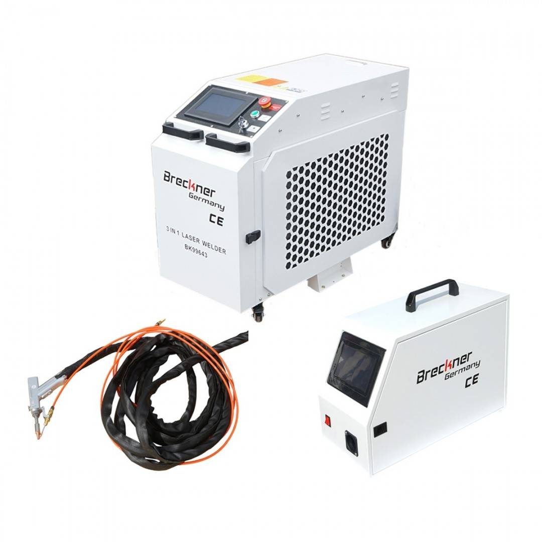 Aparat de sudura cu fibra laser 3 in 1 sudura, taiere, curatare 1500W profesional Breckner Germany