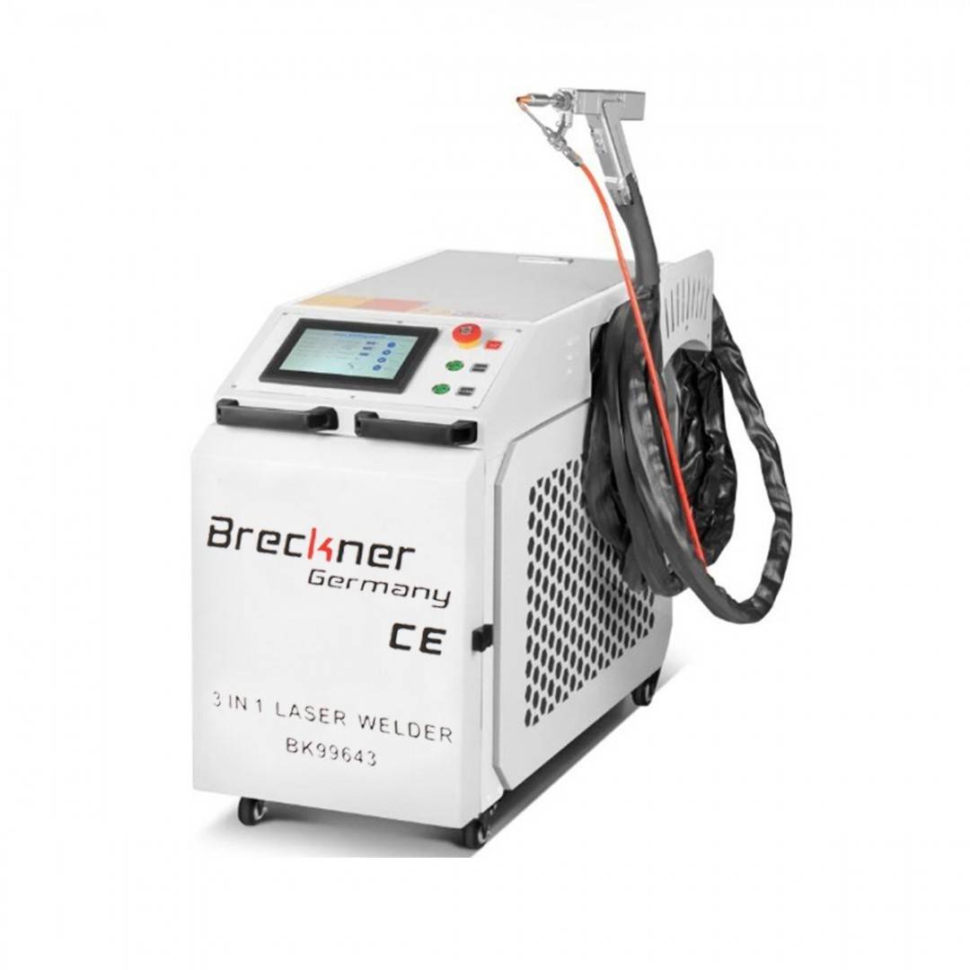 Aparat de sudura cu fibra laser 3 in 1 sudura, taiere, curatare 1500W profesional Breckner Germany