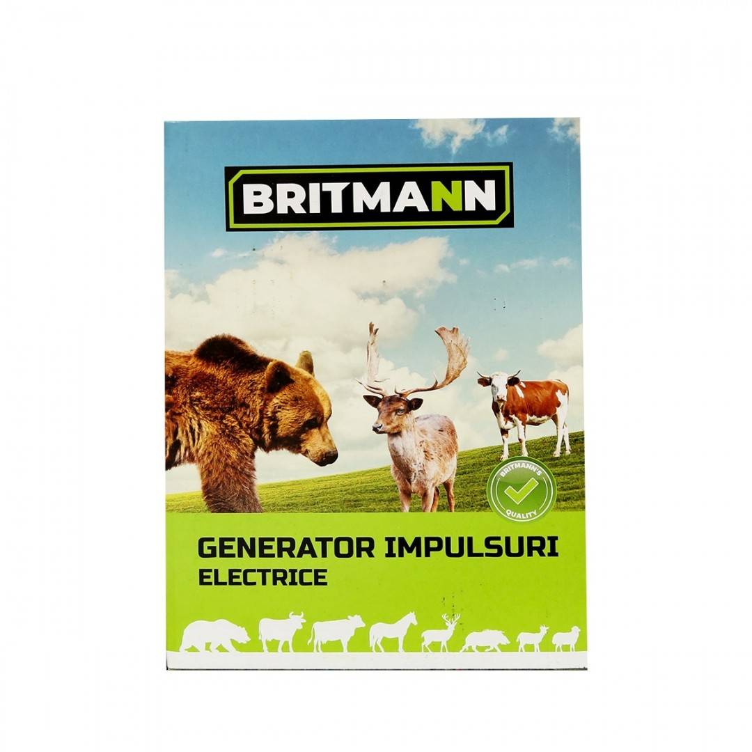Aparat generator de impulsuri DC 12/220V, 6.5 Joule 100km pentru gard electric BRITMANN