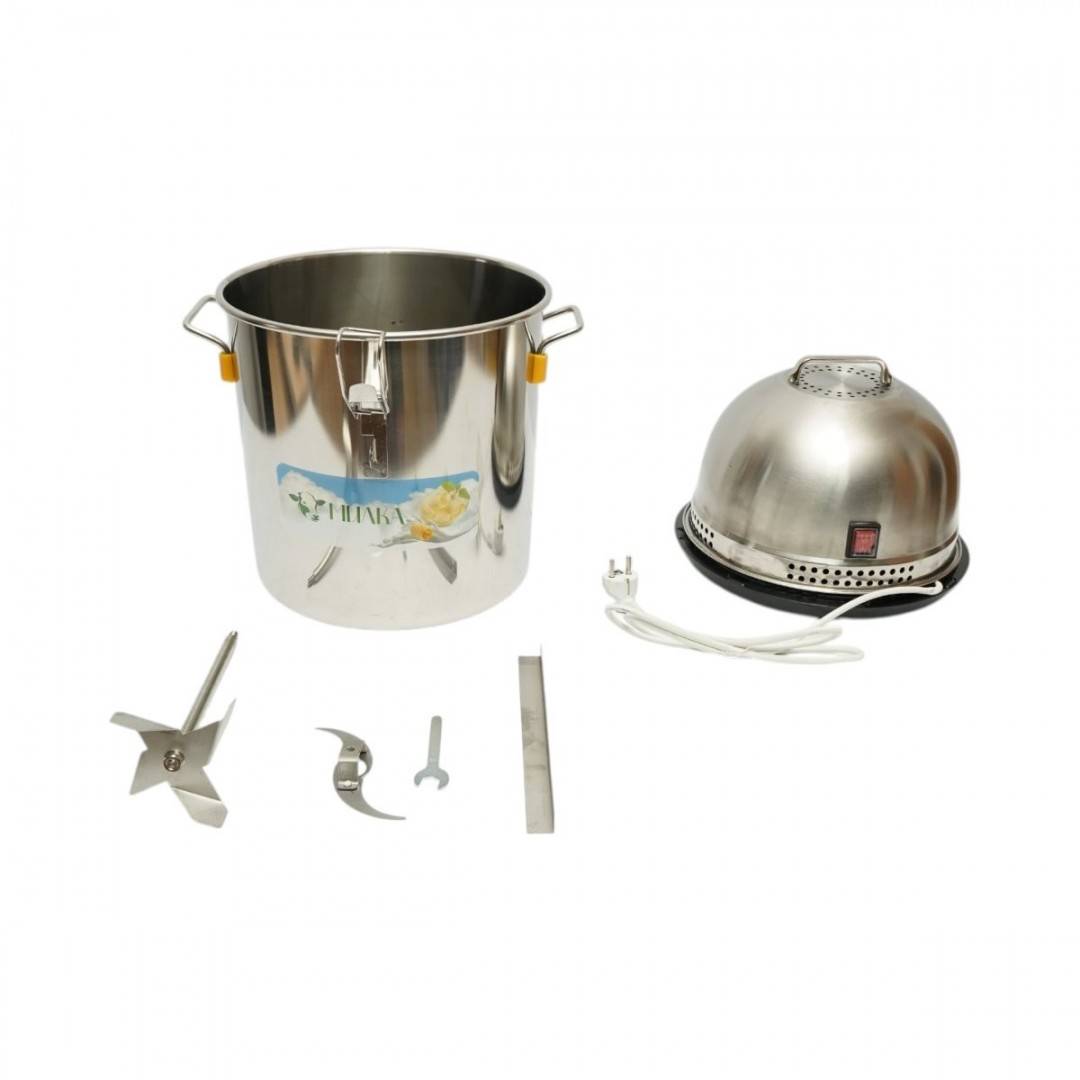 Aparat preparare unt electric profesional 300W, 220V, recipient inox 20L, lama paste tomate inclusa