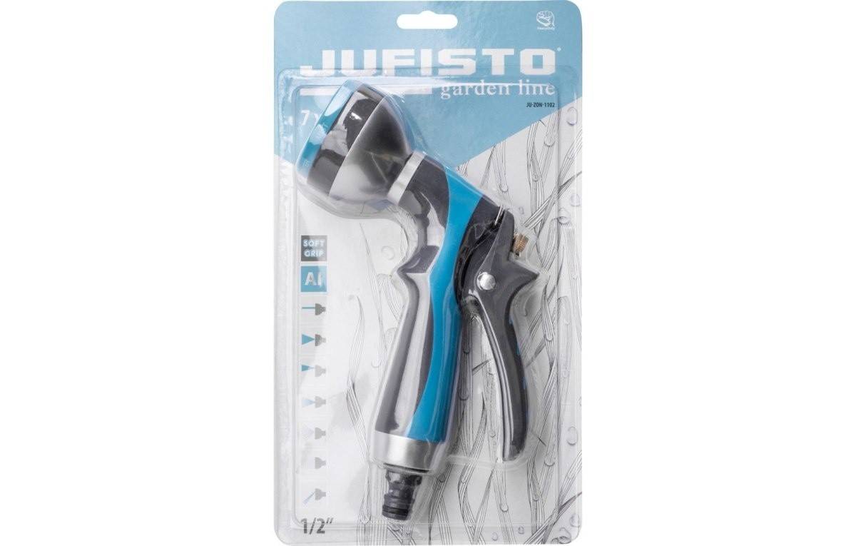 Aspersor tip pistol Jufisto cu 7 funcții și material dublu