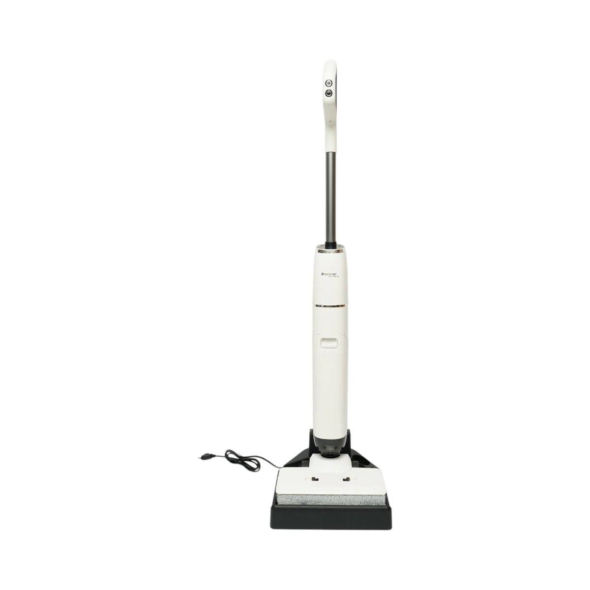 Aspirator vertical fara fir cu mop 200W, putere aspirare 18000Pa, baterie 5000mAh, rezervor apa 2x600ml, functie voce, ecran digital Breckner Germany