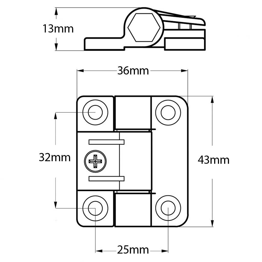 Balama reglabila cu control al pozitiei prin cuplu 43x36 mm