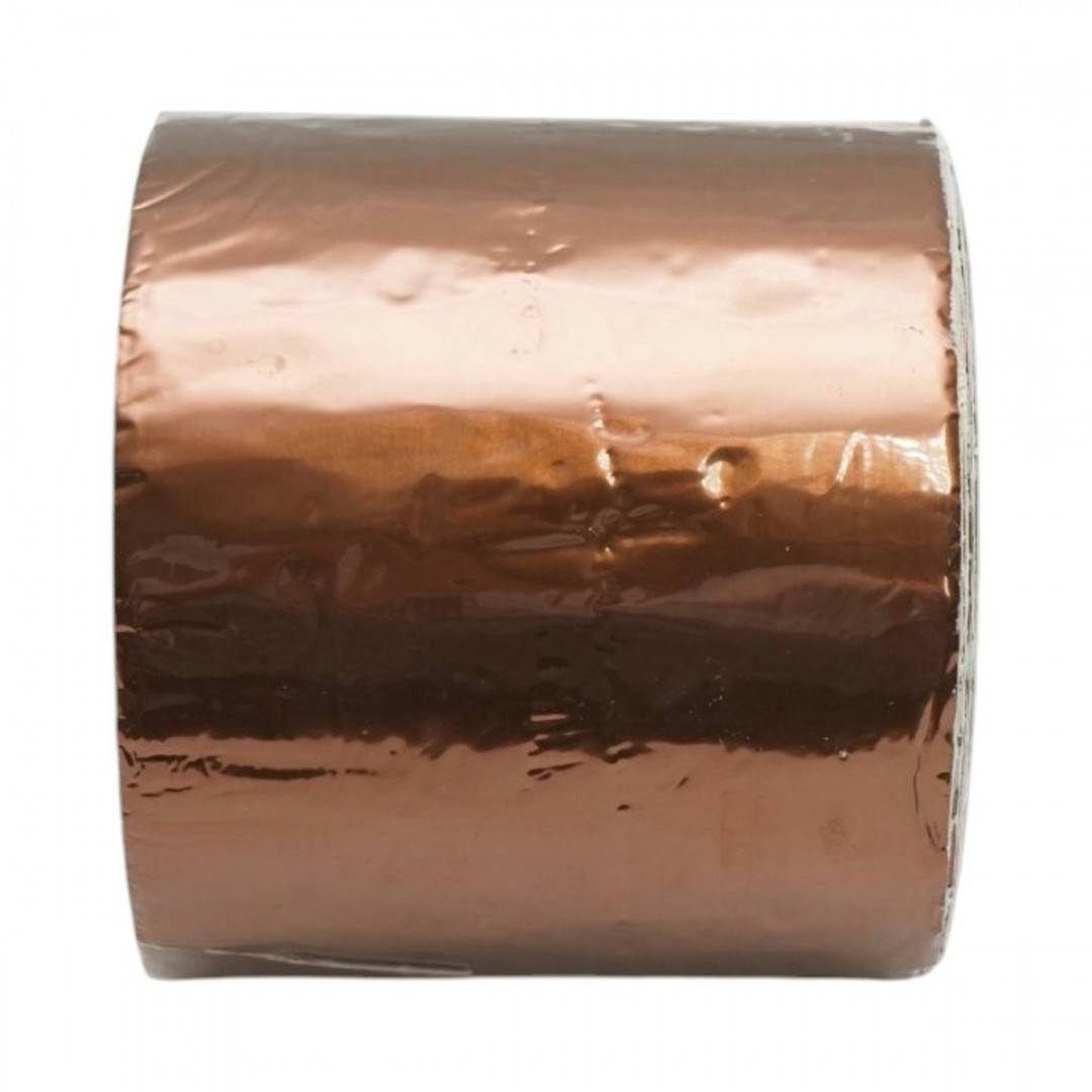 Banda butilica hidroizolanta autoadeziva 100mm x 5m cu folie de aluminiu maro RAL8003 Breckner Germany