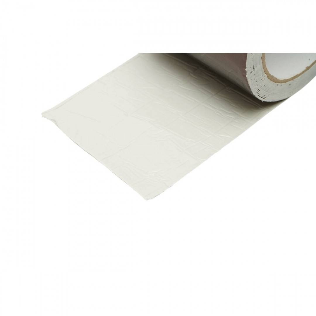 Banda butilica hidroizolanta autoadeziva 100mm x 5m cu folie de aluminiu maro RAL8011 Breckner Germany