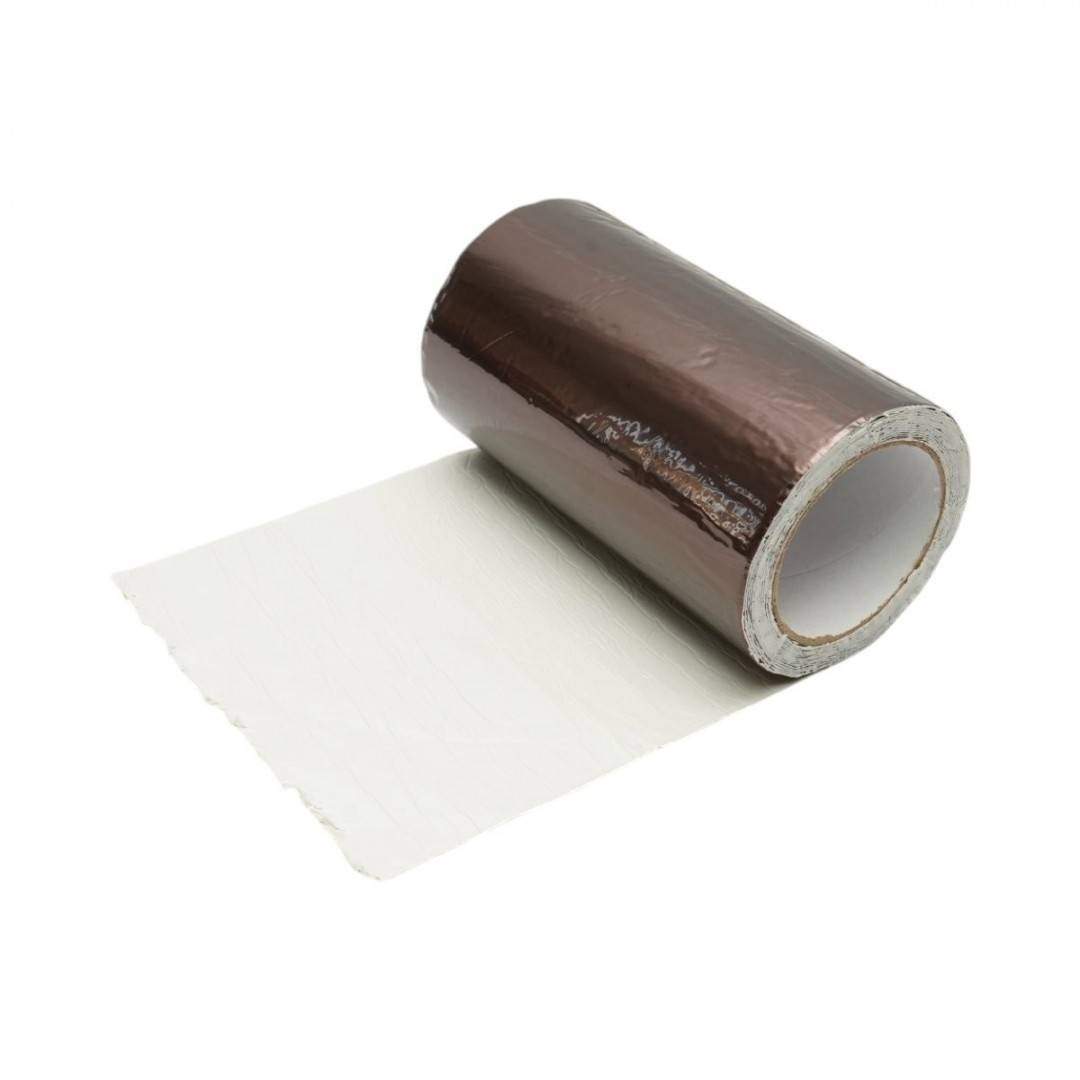 Banda butilica hidroizolanta autoadeziva 200mm x 5m cu folie de aluminiu maro RAL8011 Breckner Germany