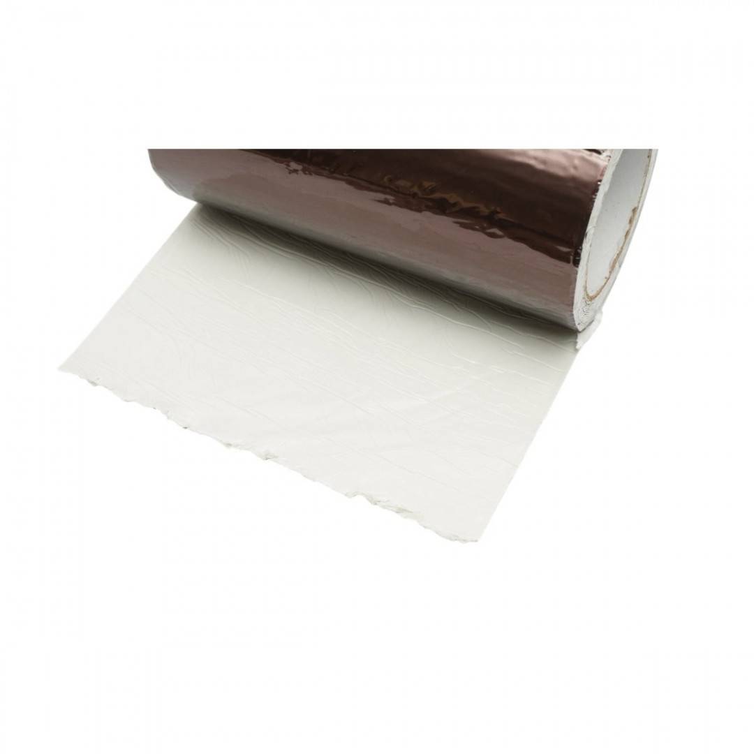 Banda butilica hidroizolanta autoadeziva 200mm x 5m cu folie de aluminiu maro RAL8011 Breckner Germany