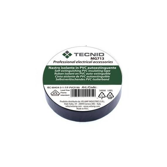 Banda izolatoare din PVC, grosime 0.13 mm, 19 mm x 25 m. Neagra