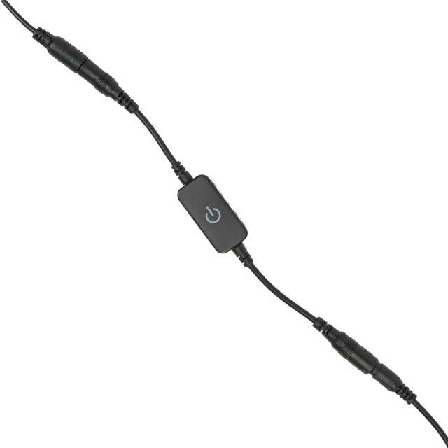 Banda LED PNI 2835W, 300 LED-uri, alb rece 6000K, 860lm, dimabil, buton touch, alimentator 230V, silicon, 5 metri, IP65