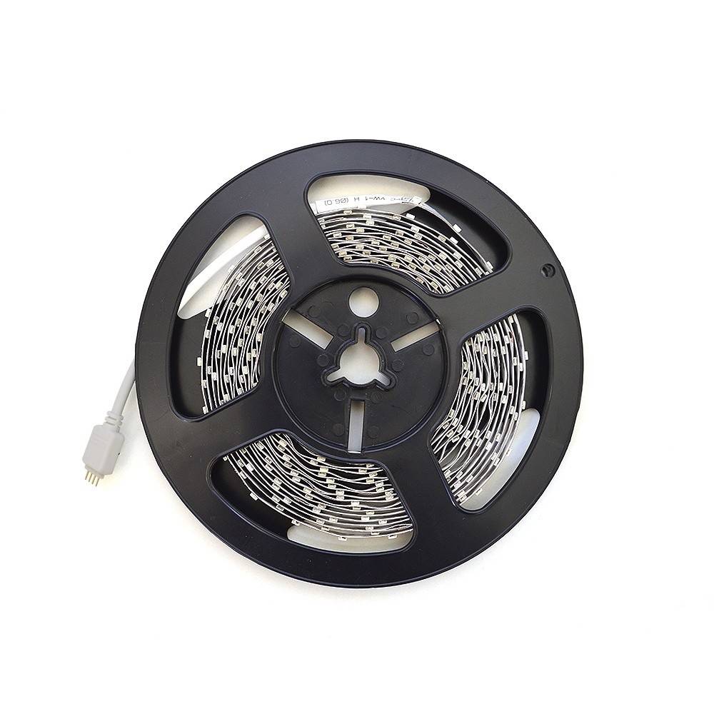 Banda LED PNI D-Light 60RGB flexibila de interior 60 leduri/m 12V 5m cu telecomanda si transformator incluse