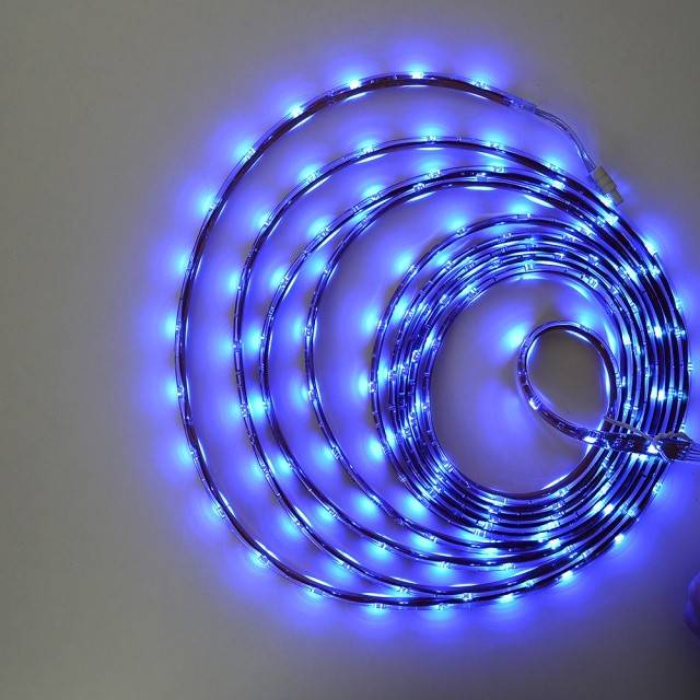 Banda LED PNI L15RGBE flexibila de exterior IP65 30 leduri/m 12V 5m