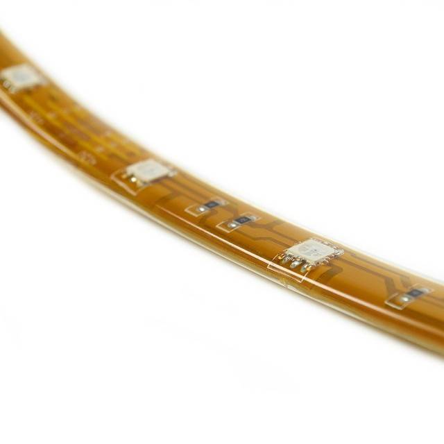 Banda LED PNI L15RGBE flexibila de exterior IP65 30 leduri/m 12V 5m