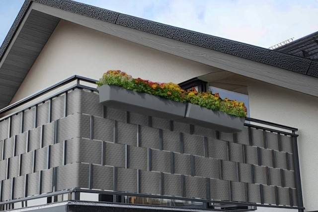 Banda orizontala pentru gard bordurat, balcon, din polietilena