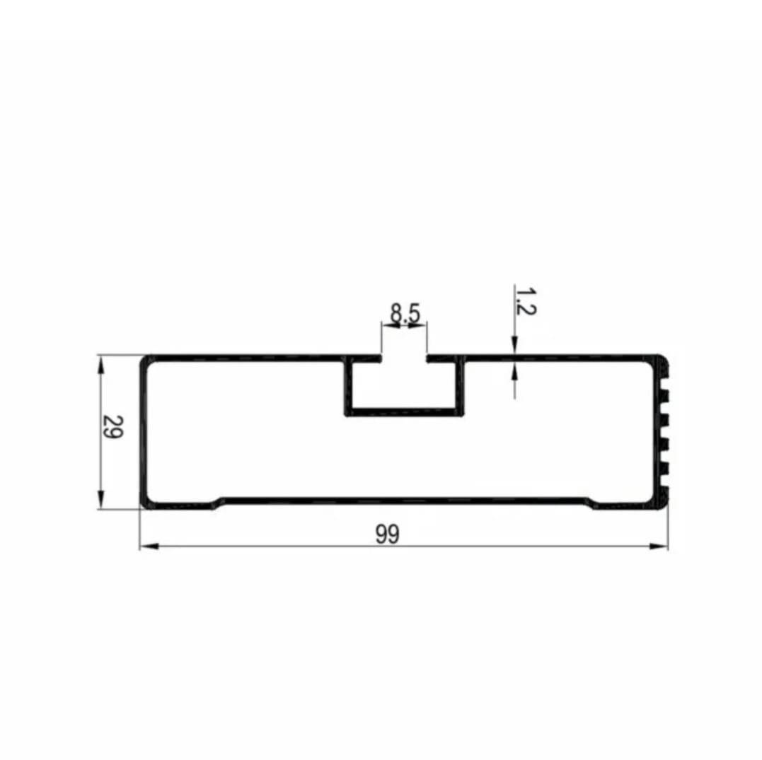 Bara Aluminiu (parabiciclisti) 335 cm