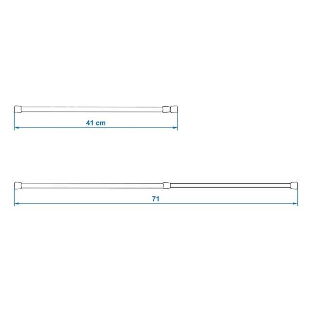 Bara extensibila pt. dulap 41-71cm