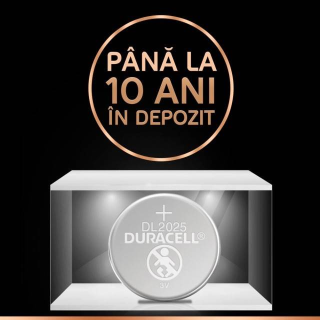 Baterii Duracell Specializate Lithiu, DL/CR2025, 2 buc cod 5003990