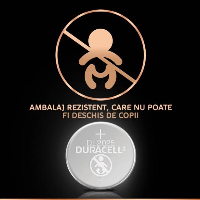 Baterii Duracell Specializate Lithiu, DL/CR2025, 2 buc cod 5003990