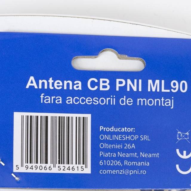 Bax 50 bucati antene CB PNI ML90 26-30MHz, 71 cm, 150W, fara cablu, compatibila cu orice conexiune PL259