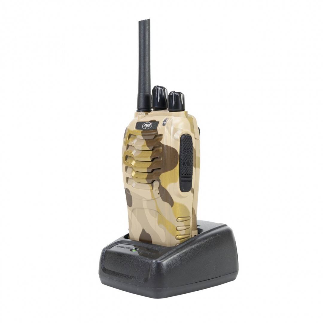 Bax cu 30 seturi Statie radio portabila PNI PMR R40 Camo, set cu 2 buc, 0.5W, 16 canale programabile, 16 PMR si tonuri 50 CTCSS si 104 DCS, ASQ, TOT,