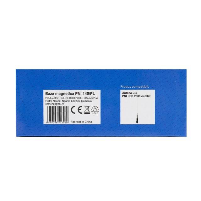 Baza magnetica PNI 145/PL 145mm contine cablu 4m si mufa PL259