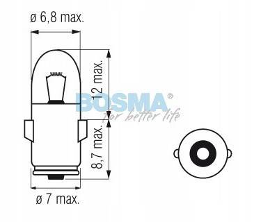 Bec 24V 2W BA7s BOSMA