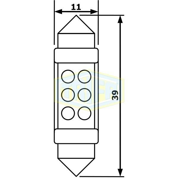 Bec led sofit 12V SV8.5 - TRIFA