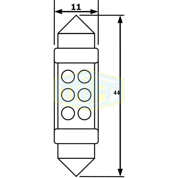 Bec led sofit 24V SV8.5- TRIFA