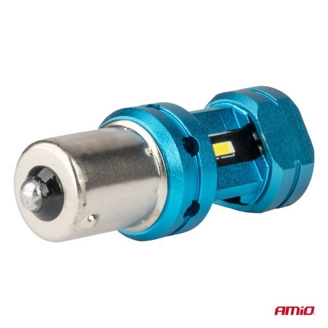 Becuri LED CANBUS BA15S P21W R10W R5W 4SMD 12-24V